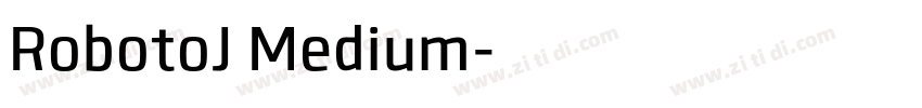 RobotoJ Medium字体转换